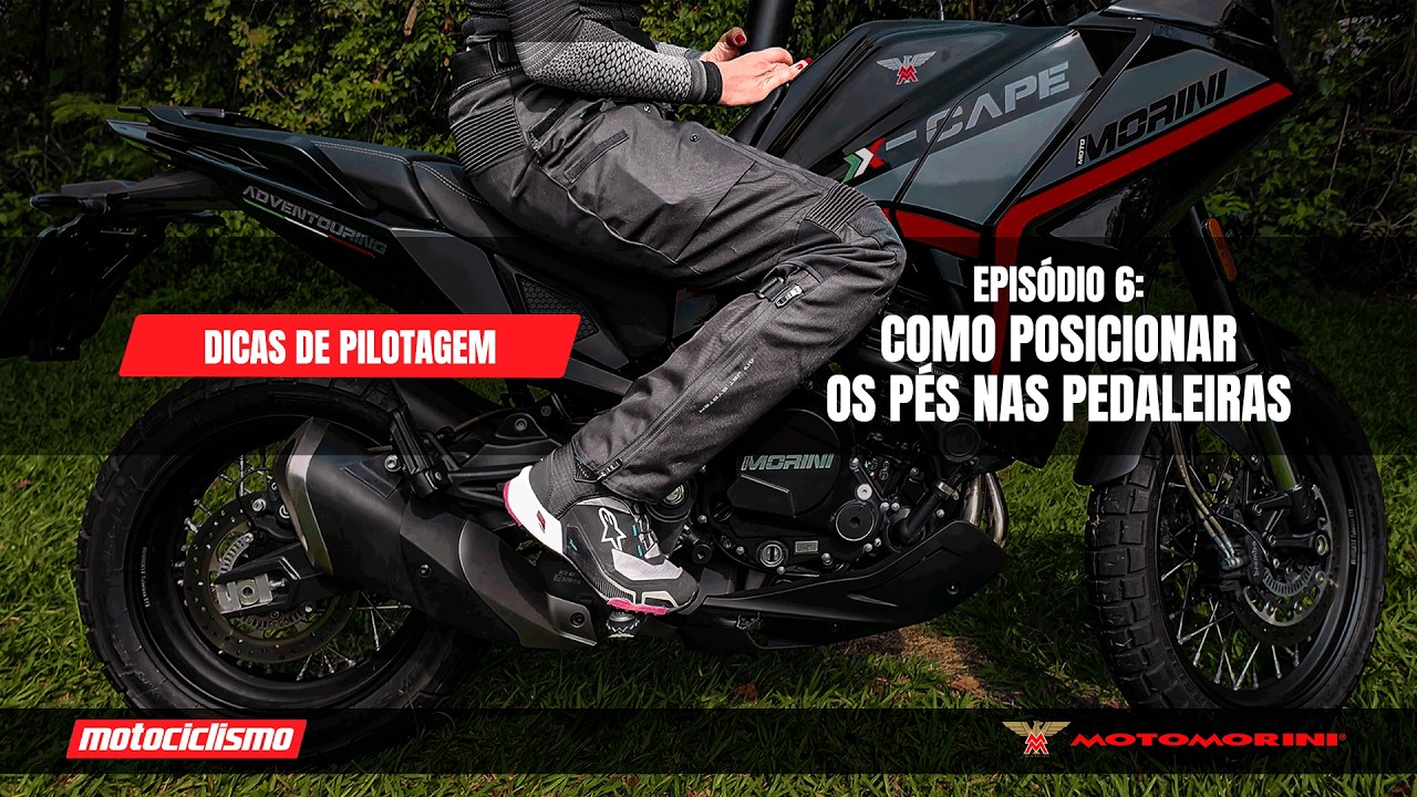 Você está apoiando o pé corretamente na pedaleira?| Dicas de Pilotagem Moto Morini | Ep. 6