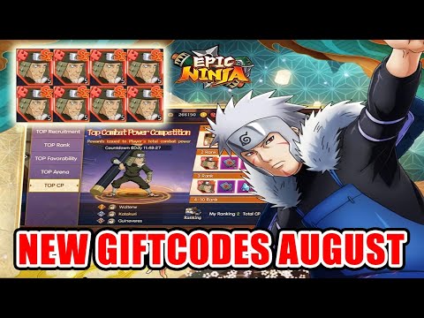 Epic Ninja God New Giftcodes August - Naruto Free SS Android Game