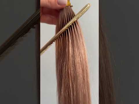 Волосся для гарячого нарощування на капсулах, 55 см, пряме, 100 пасм, світло-русяве (16) video
