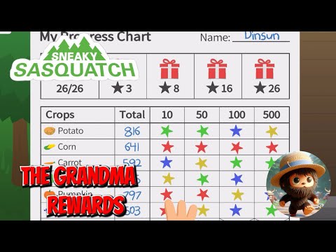 sneaky sasquatch - the grandma rewards, what to you get from it