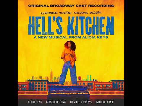 Screenshot from Empire State of Mind lyrics video by Hell’s Kitchen Cast