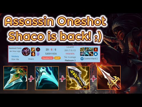 The Oneshot Shaco is back! Smurfing in Plat - S11 [League of Legends] Full Gameplay - Infernal Shaco