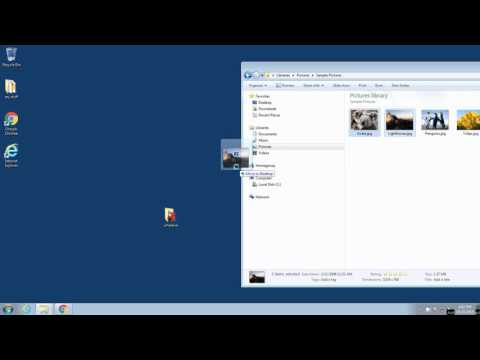 Drag and Drop - How to move files from one place to another - Basic Computer lesson