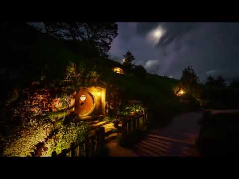 Lord of the Rings Music & Ambience _ The Shire, A Peaceful Night in Bag End - Relaxing Evening Rain