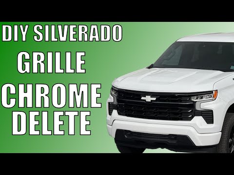 EASY DIY 2022-2024 Chevy Silverado 1500 Chrome Delete/Black-Out Overlay Installation Video