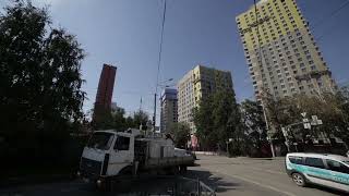 2025-08-19 Ёбург, перекрёсток улиц Амудсена, Московская, Шаумяна