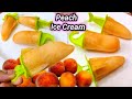 ice lolly Recipe| How To Make Peach Ice Cream | Peach popsicles | Peach Juice recipe