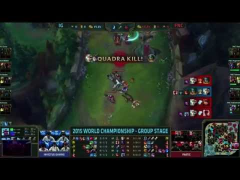 Fnatic vs Invictus gaming Huni Quadrakill Riven