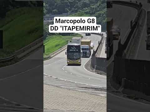 MARCOPOLO G8 DD "ITAPEMIRIM" DESCENDO A DUTRA EM BARRA MANSA #shorts #ônibus