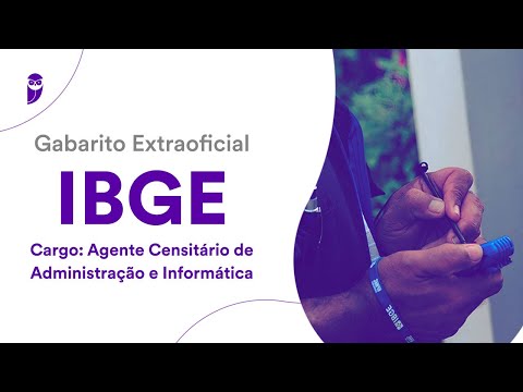 Gabarito Extraoficial IBGE - Agente Censitário de Administração e Informática