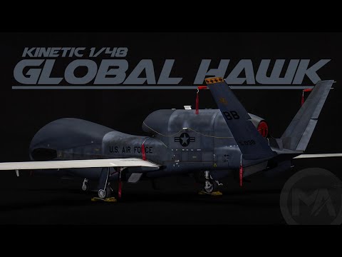 | FULLBUILD | Kinetic 1/48 RQ-4B Global Hawk Block 30 USAF - Aircraft model