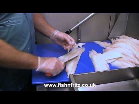 Preparing Cod for Weymouth Fish and Chip Shop