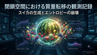 閉鎖空間における質量転移の観測記録：スイカの生成とエントロピーの崩壊