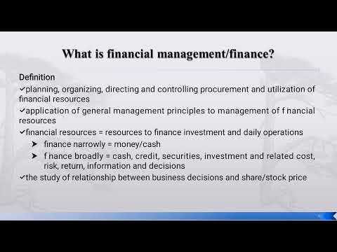 Financial management I ,chapter 1,Afaan Oromootiin 