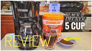 REVIEW Black + Decker 5 Cup Coffee Maker 4 in 1 Brewstation HOW TO MAKE COFFEE CM0700