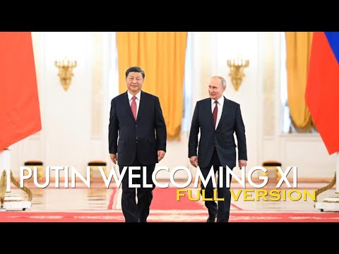 Putin holds welcome ceremony for Xi on 2nd day of Chinese President's Russia state visit [FULL]