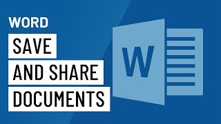 Word 2016: Saving and Sharing Documents