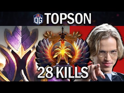 OG.TOPSON SILENCER WITH 28 KILLS - DOTA 2 7.30 PRO GAMEPLAY