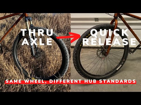 How To Use Thru Axle Wheels On A Quick Release Frame And Fork | Velofuze Hub Adapter