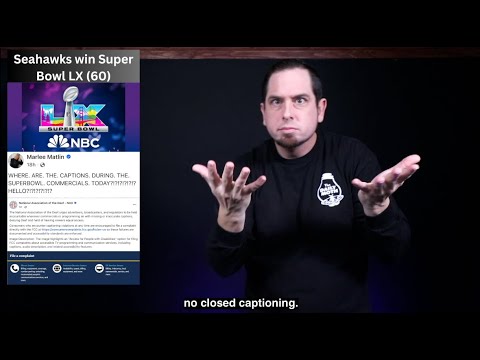 No captions during first half of SB LX; Fred Beam / Celimar Rivera Cosme & Julian Ortiz perform