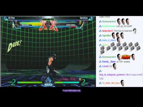 evo 2012 stream monsters UMVC3 floe vs gorichan