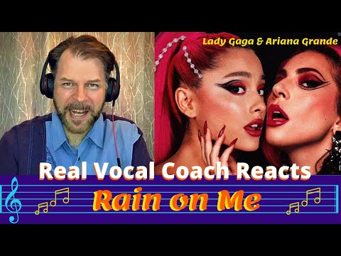 ARIANA GOES GAGA! | Real Vocal Coach Reacts to LADY GAGA/ARIANA GRANDE "Rain on Me" | Reaction