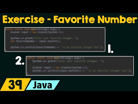 Java Exercise – Favorite Number
