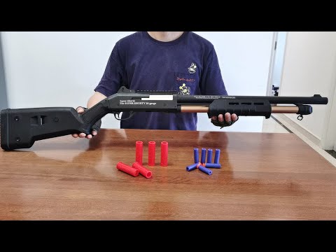M870 Shell Ejecting Soft Bullet Toy Gun Unboxing 2022 - Realistic Remington Airsoft Shotgun