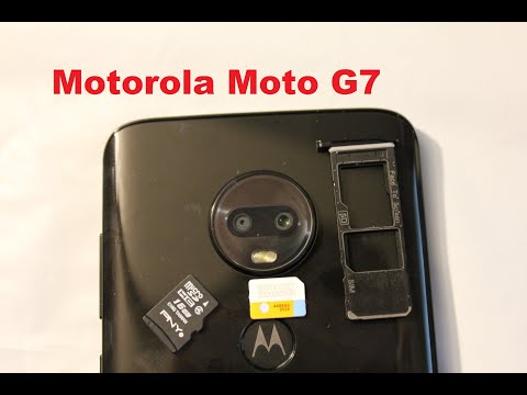 Moto G7 / G7 Plus Insert and remove Sim Card & Micro SD Card memory