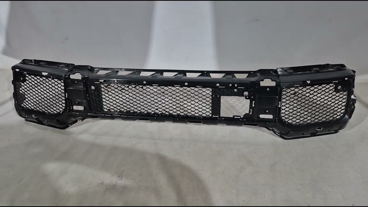 Mercedes G razred W463 1990–2018 Komplet mrežic za odbijač (AMG, črna) Video 1