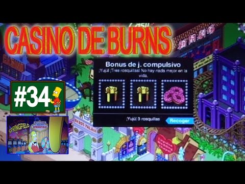 Los Simpson Springfield "Casino de Burns - Cap. 34 - Bonus jugador compulsivo (rosquillas)" por Tony