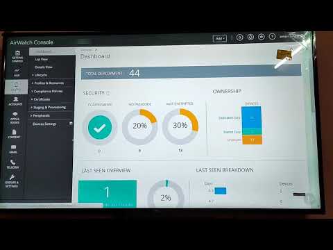 Airwatch Console (MDM)