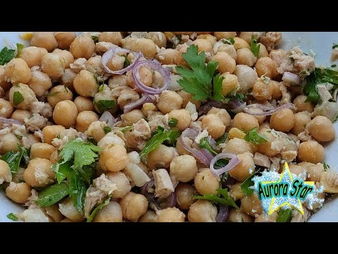 Insalata di ceci e tonno (Ricetta estiva senza cottura)