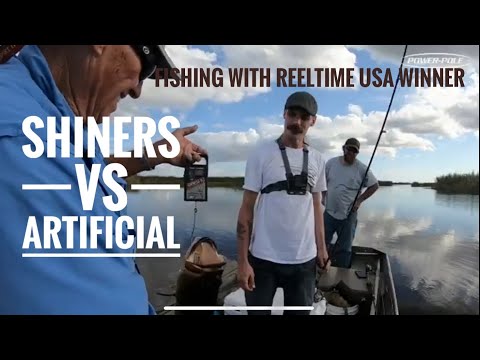 Shiners Vs Artificial  Fishing with Reeltime USA winner