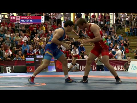 BRONZE GR - 74 kg: M. AMOYAN (ARM) df. K. KRUMOV (BUL), 7-4