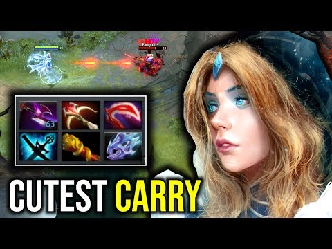CUTEST CARRY..!! Right Click Build Crystal Maiden Mid 7.21d | Dota 2