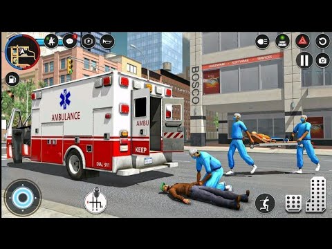 Ambulance City Rescue Simulator 3D - 911 Emergency Ambulance Driving Game | Android Gameplay 🚑