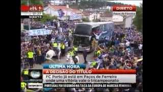 preview picture of video 'Chegada do Autocarro FUTEBOL CLUBE DO PORTO a paços de ferreira - A Decisão do Titulo -19-05-2013'