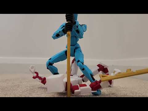 3D printed articulated Dummy 13 figure (Animation)
