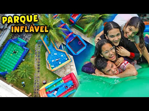 TRANSFORMAMOS A MANSÃO EM UM PARQUE DE BRINQUEDOS INFLÁVEIS! - ÉPICO!