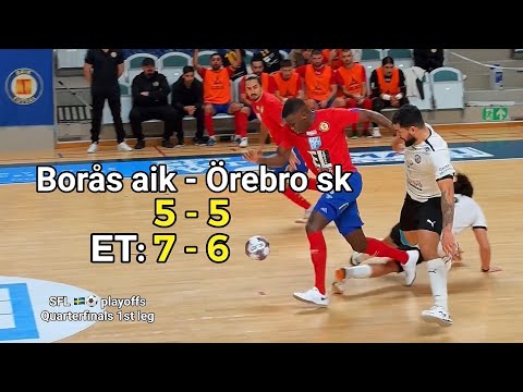 Borås aik vs Örebro sk 5-5 ET: 7-6 #playoffs #futsal #goals #highlights #topleague #sweden