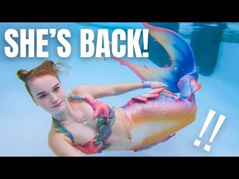 Silicone Mermaid Tail Test Swim!