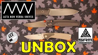 UNBOX: Acta Non Verba M25 and A200BB & SRM Knives #knifeunboxing