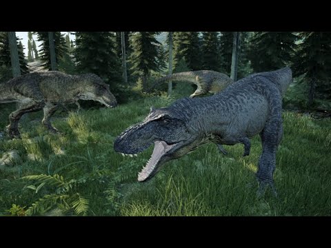 Solo Rex vs 2 Rexes & 1 Acro Battle! (The Isle)