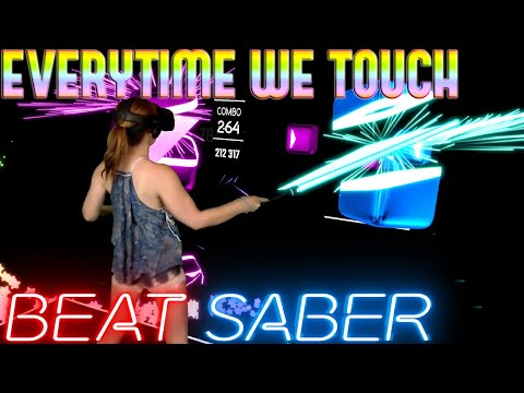 Beat Saber || Everytime We Touch by Cascada (Expert) || Mixed Reality