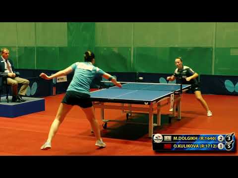 1.DOLGIKH - KULIKOVA RUSSIAN Championship table tennis настольный теннис