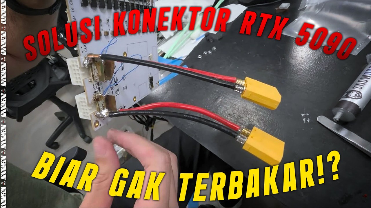 🔴 Live Stream #370 Solusi Konektor RTX 5090 Biar Gak Terbakar? Solder Kabel Power Langsung ke PCB!