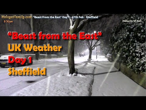 UK Weather "Beast From the East" - Snow Day 1 - 27th Feb 2018 - Sheffield