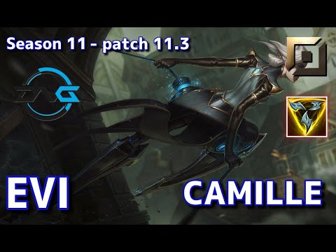 【韓国サーバー/GM】DFM Evi カミール(Camille) VS ハイマーディンガー(HeimerDinger) TOP - Patch11.3 KR Ranked【LoL】