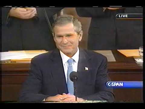 Bush's address to Congress September 20, 2001 on C-SPAN